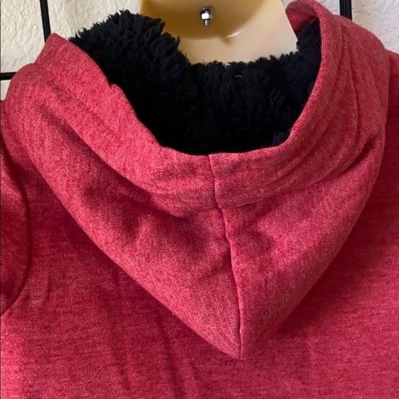 Kids Red Disney Jacket Mickey Ears Hooded - Picture 8 of 11